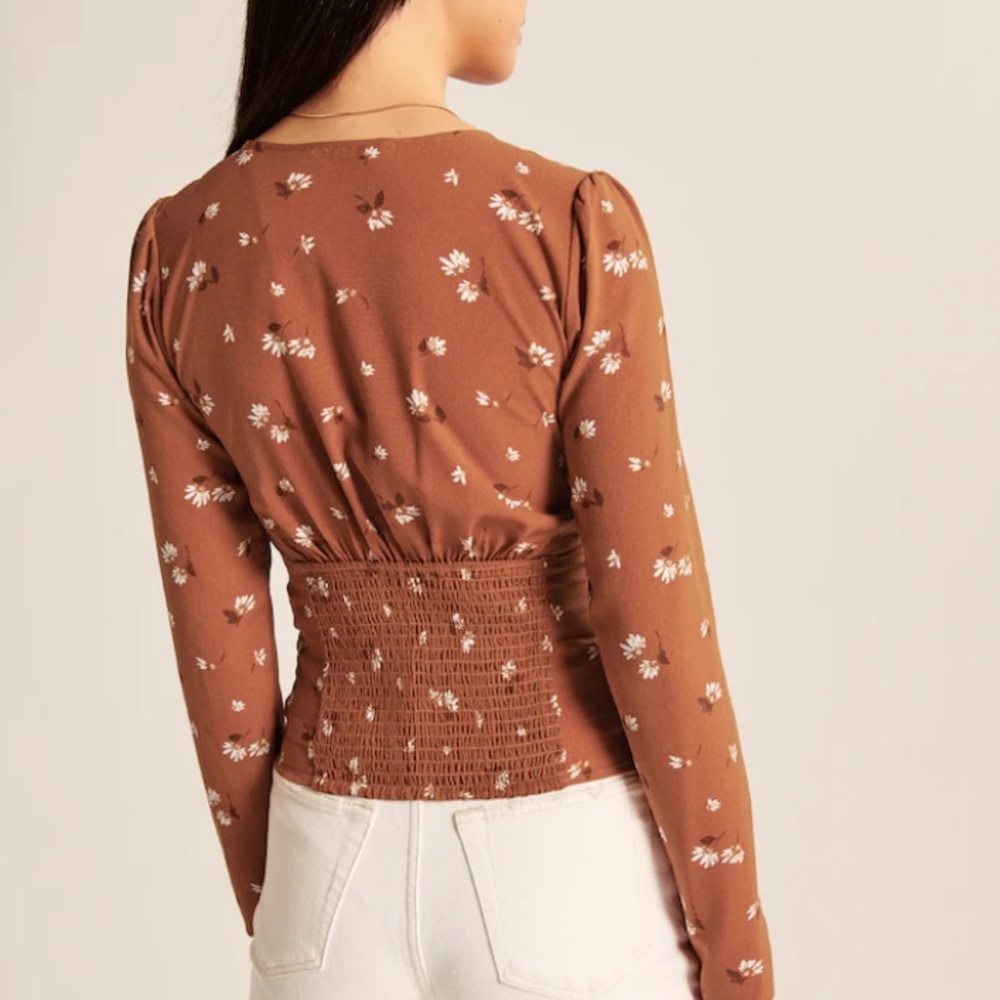 Abercrombie Long-Sleeve Twist-Front Blouse - Picture 7 of 7
